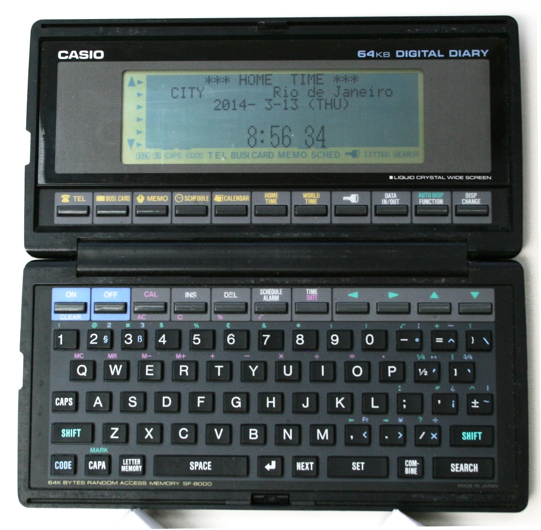 CASIO SF8000 Casio Pocket computers & Calculators collector PB FX