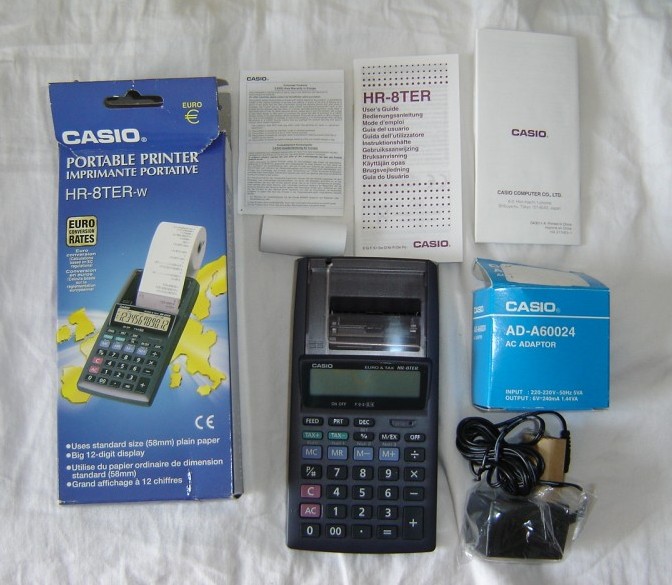 Calculatrice avec imprimante Casio HR-8L REC